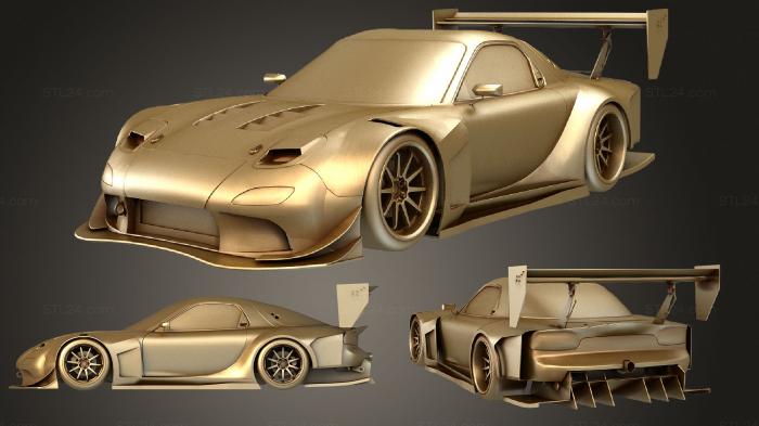 Vehicles (FD3S Time Attack, CARS_1381) 3D models for cnc